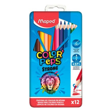 MAPED | Color Peps Strong Colored Pencils Metal Box Multicolor 12 Piece | MD-862714