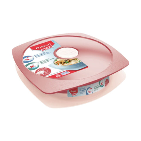 MAPED | Picnik Adult Lunch Plate  Brick Red | MD-870202