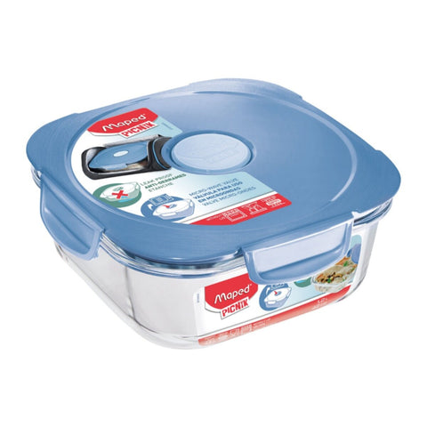MAPED | Picnik Adult Lunch Box Glass Storm Blue | MD-870503