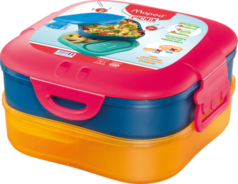 MAPED | Picknik Concept Lunch Box 3 in 1 Pink | MD-870701