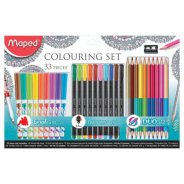 MAPED | Adult Coloring Pack 33Pcs | MD-897417