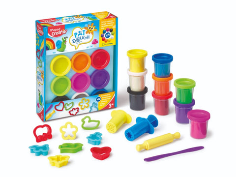 MAPED | Creative Modelling Dough 9 Colors+12 Accesories | MD-907202
