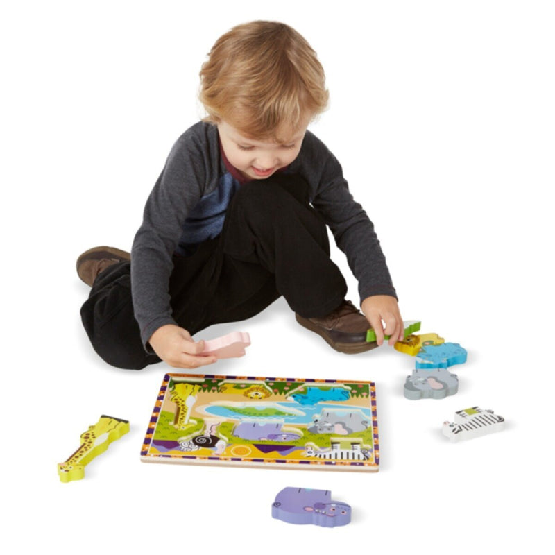 MELISSA & DOUG | Safari Chunky Puzzle - 8 Pieces 2+ years | 46003722