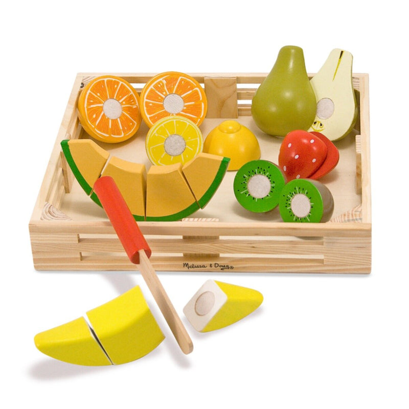 MELISSA & DOUG | Cutting Fruit Set - Wooden Play Food 3+ years | 46004021