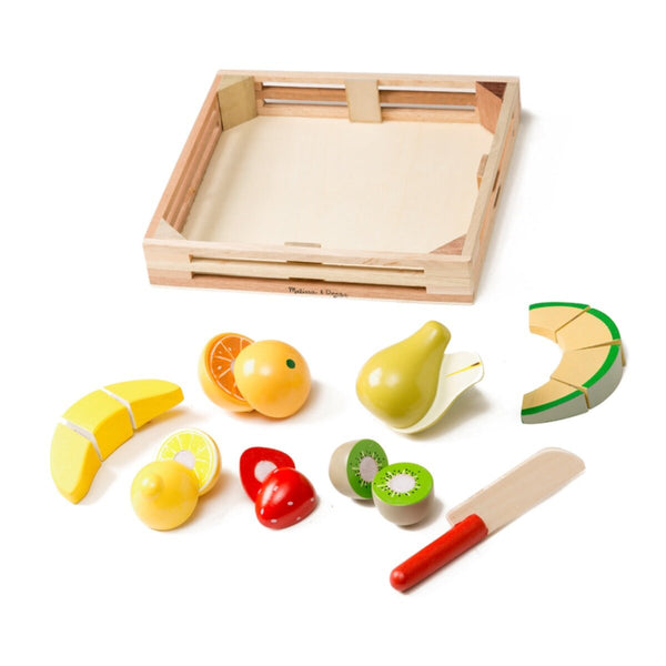 MELISSA & DOUG | Cutting Fruit Set - Wooden Play Food 3+ years | 46004021