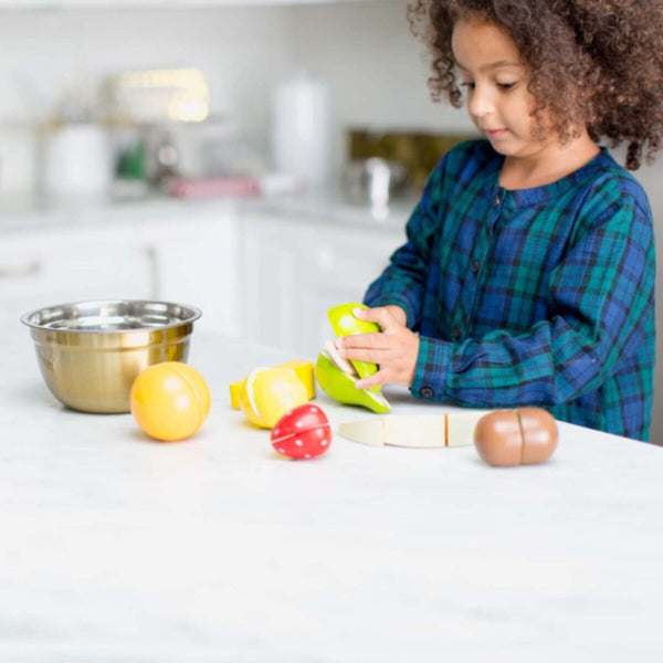 MELISSA & DOUG | Cutting Fruit Set - Wooden Play Food 3+ years | 46004021