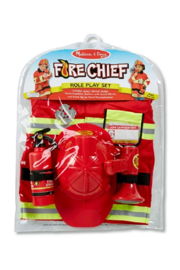 MELISSA & DOUG | Fire Chief Role Play Costume Set | 46004834