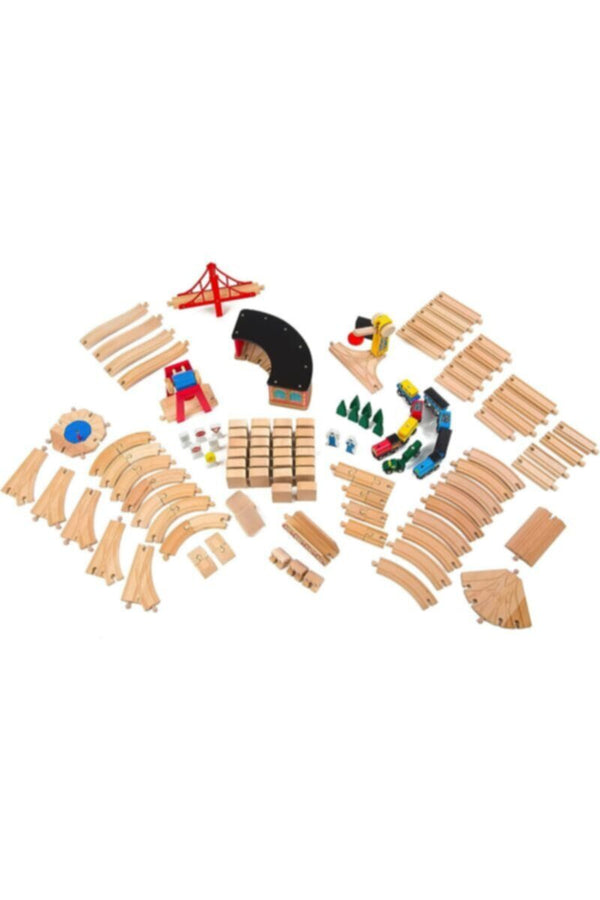 MELISSA & DOUG | Wooden Railway Set | 46010701
