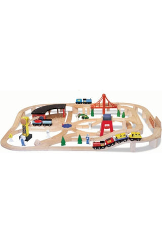 MELISSA & DOUG | Wooden Railway Set | 46010701