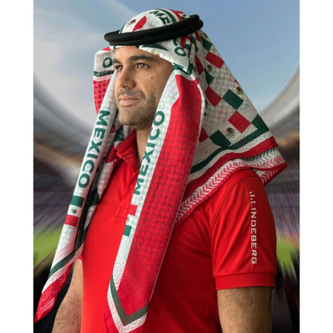 Mexico | Football fan head gear Arabic Style - Ghutra and Egal setÂ |Â OneÂ size