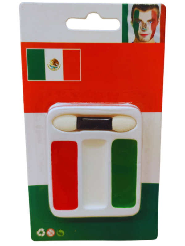 Quick Face Painting Kit with Brush (3 Packets) | Mexico |Â Minagination