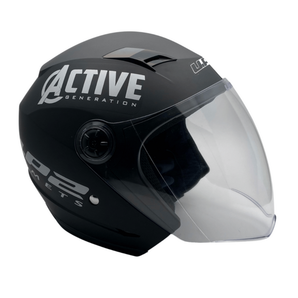 UP2 ACTIVE Motorsport Helmet Black | MGS-016