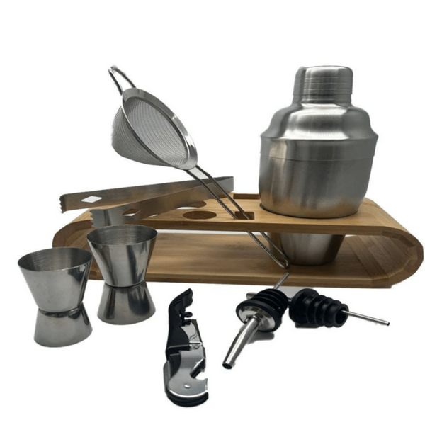 Drink Shaker Kit with Bamboo Stand | MGS-022