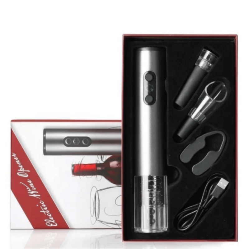Electric Corkscrew Opener Gift Set Accessories | MGS-025