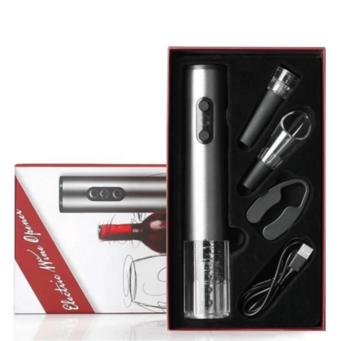 Electric Corkscrew Opener Gift Set Accessories | MGS-025
