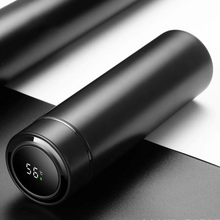 LED Smart Insulation Thermos Bottle - Black | MGS-030