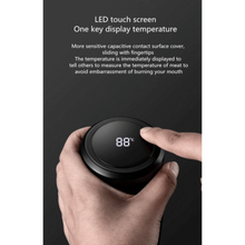 LED Smart Insulation Thermos Bottle - Black | MGS-030