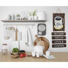 Coffee Rustic Wooden Hanging Wall Board - Brown | MGS-037