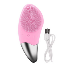 Electric Silicone Facial Cleaner - Pink | MGS-050
