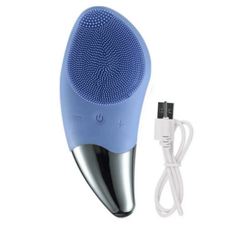 Electric Silicone Facial Cleaner - Blue | MGS-051