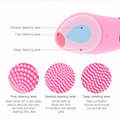 Electric Silicone Facial Cleaner - Green | MGS-052