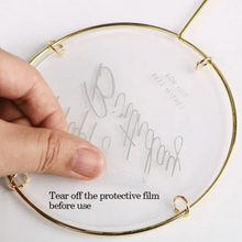 Happy Birthday Flower Cake Topper Decoration - Round | MGS-058