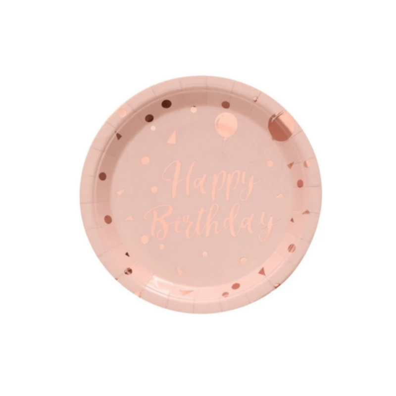 Happy Birthday Rose Gold Party Decorations 78Pcs | MGS-064