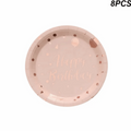 Happy Birthday Rose Gold Party Decorations 78Pcs | MGS-064