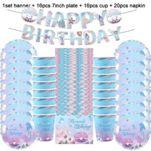 Mermaid Birthday Party Decoration 64Pcs | MGS-065