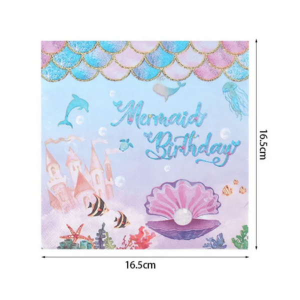 Mermaid Birthday Party Decoration 64Pcs | MGS-065