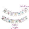 Unicorn Dot Birthday Party Decoration 61Pcs | MGS-066