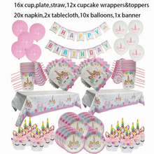 Unicorn Theme Birthday Decoration Set C 83Pcs | MGS-074