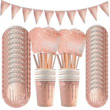 Pink Rose Gold Party  Decoration 86Pcs | MGS-081