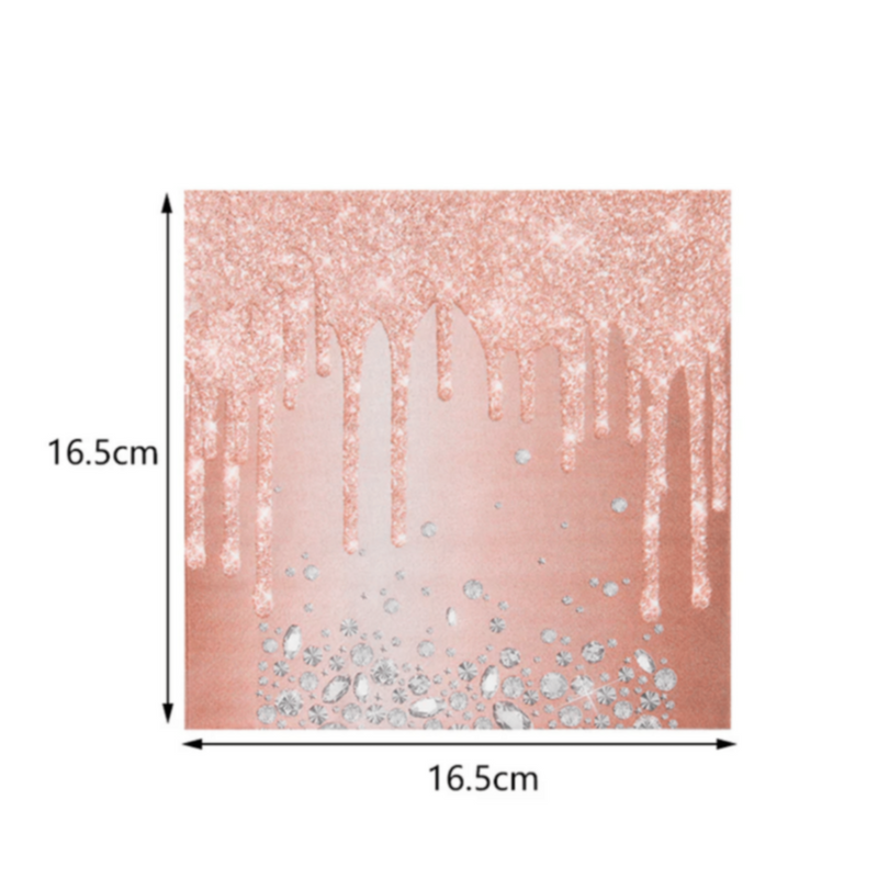 Pink Rose Gold Party  Decoration 86Pcs | MGS-081