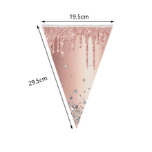 Pink Rose Gold Party  Decoration 86Pcs | MGS-081