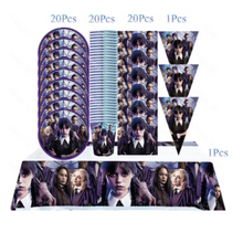 Wednesday Theme Birthday Party Decorations 62Pcs | MGS-087