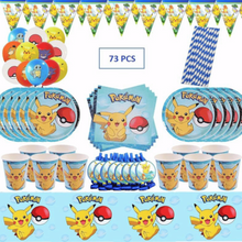 Pokemon Theme Birthday Party Decorations 73Pcs | MGS-090