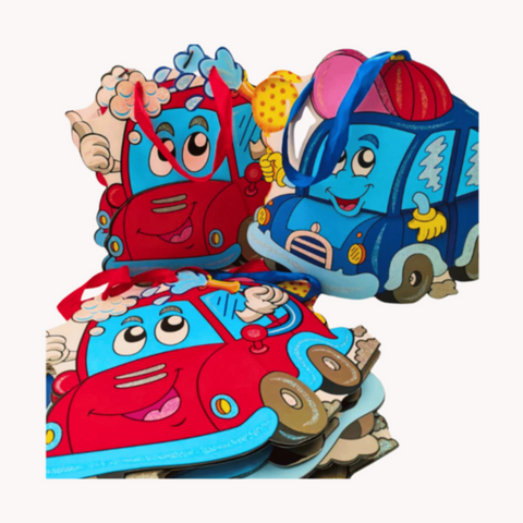 Paper Car Gift Bags 6pcs Set | MGS-094