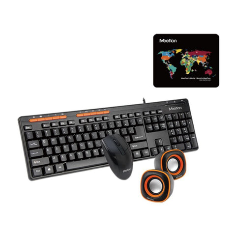 MEETION |Cost-effective 4 in 1 Combo Set (Keyboard, Mouse, Speaker & Mouse Pad)| C105