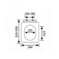 MILANO | Square Wc Slow Down Seat Cover Msc-035 | 140400500834