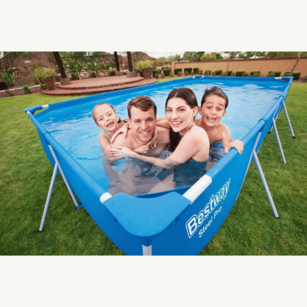 BESTWAY | Family Splash Frame Pool Set 157" x 83" x 32"/4.0m x 2.11m x 81cm 5700L 56424 | BES115TOY00100
