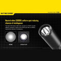 NITECORE | LED Medical Pen Light Flashlight 180 Lumens (Without Battery) | MT06MD