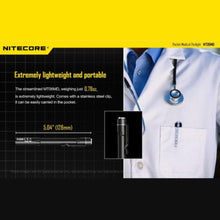 NITECORE | LED Medical Pen Light Flashlight 180 Lumens (Without Battery) | MT06MD