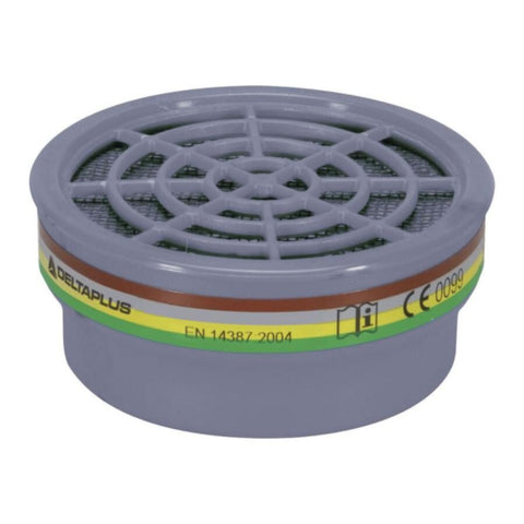 DELTAPLUS | M6000 Cartridge For Mask Pack Of 2 Abek1 Filtering Cartridges For M6200-Jupiter And M6400-Jupiter Half-Masks