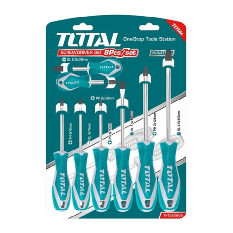 TOTAL | Screwdriver Set 8 Pcs | CR-V THT250608