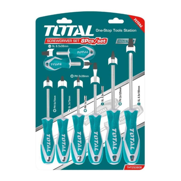 TOTAL | Screwdriver Set 8 Pcs | CR-V THT250608