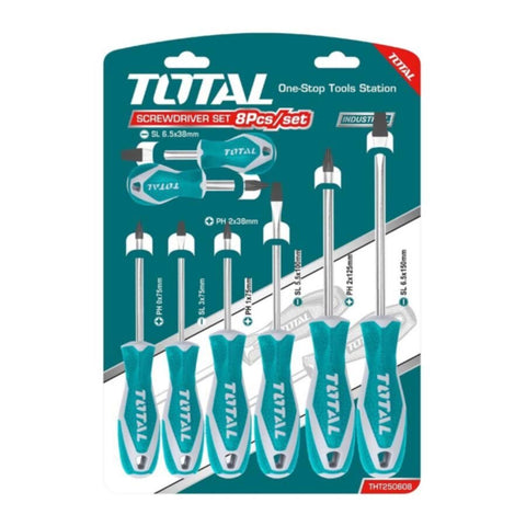 TOTAL | Screwdriver Set 8 Pcs | CR-V THT250608