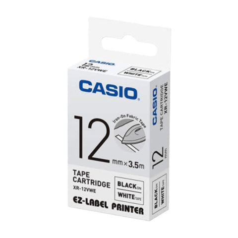 CASIO | Label Printer Tape 12mm 41g | XR-12VWE-W-DH