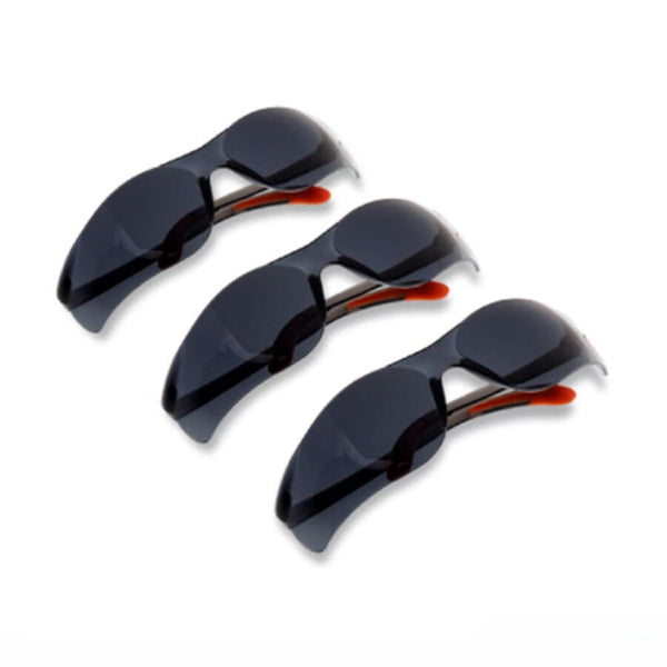 CLARKE | Safety Spectacle Black Indoor/Outdoor Lens with 99.9% UV Protection and Detachable Foam Padded | SSBCL