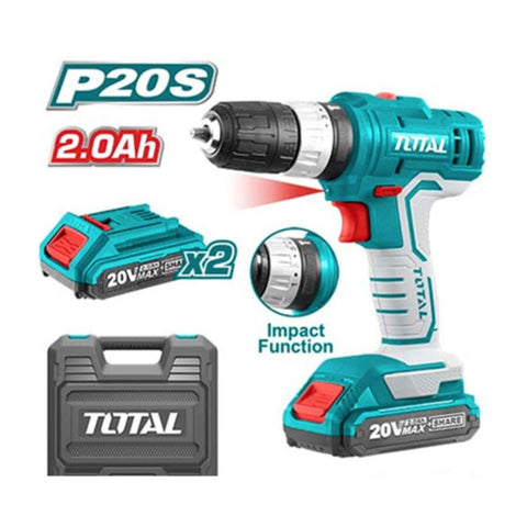TOTAL | Lithium-Ion Impact Drill | TIDLI20012